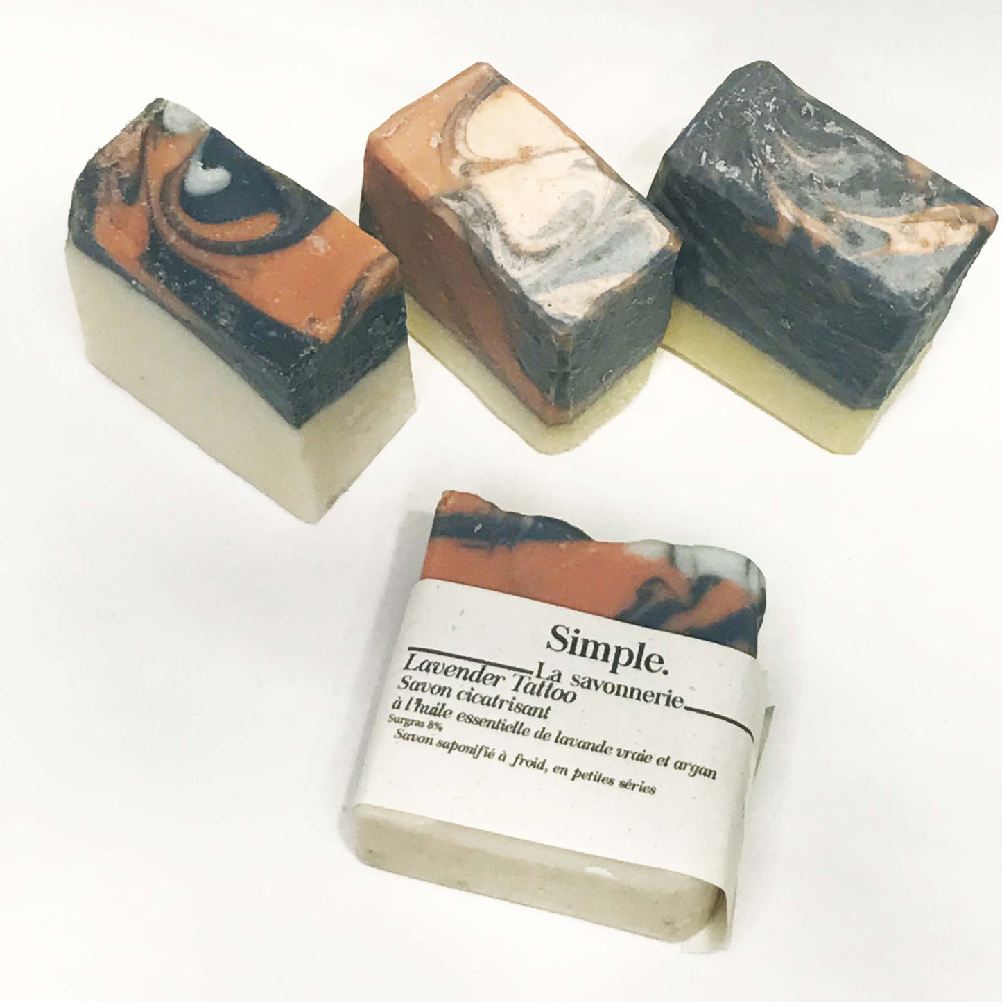 Lavender tattoo - savon huile d'argan et lavande vraie