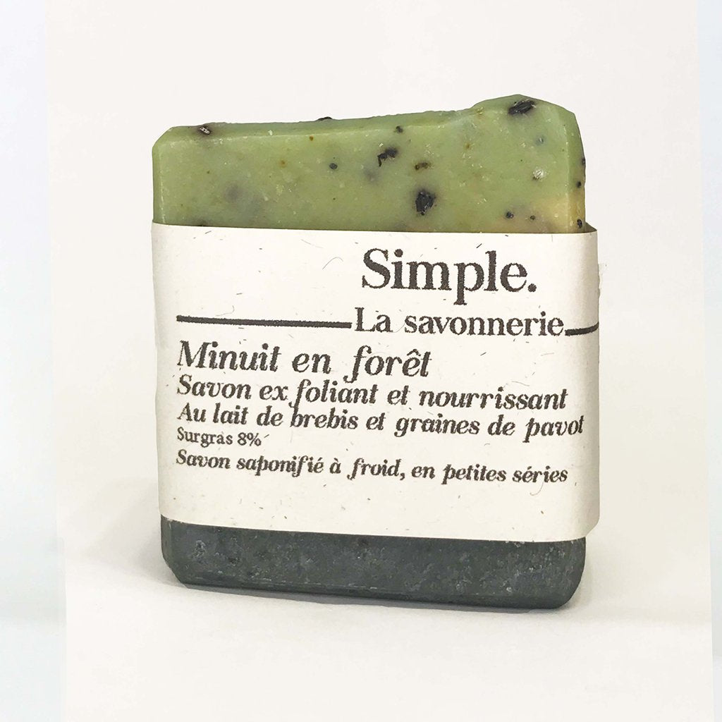 Minuit en forêt - Savon exfoliant Pavot café
